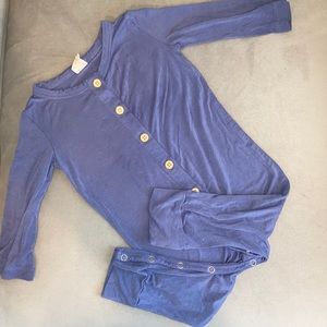 Kate Quinn Blue Kids One Piece Bodysuit